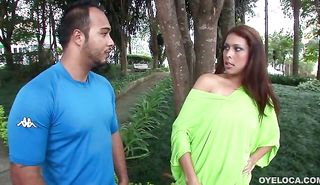 Ravishing Fernanda Alencer is moaning softly as fucker licks her wet putz