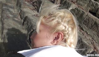 Lad got a blowjob from sugary Kitty Rich before he fucked her brains out