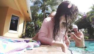 Sultry doll JoJo Kiss is getting fucked on the couch because she is nasty