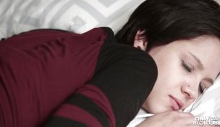 Awesome girl Cadey Mercury got her huge round butt oiled up and then she got fucked from the back