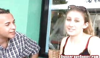 Insatiable blonde bimbo Arianna fucking with her overy randy male